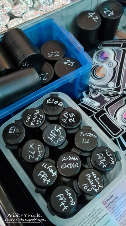 127 Films Cut & Hand Spooled because since day one we've been splicing 120 roll films down for spooling into reclaimed 127 backings