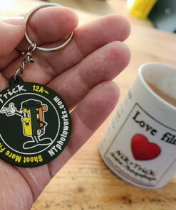 The Nik & Trick 3D Rubber Keyring ~ Made for our Film Loving Customers!