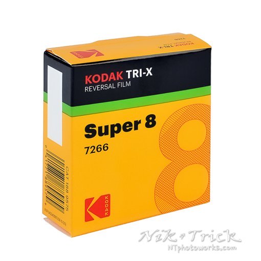 Kodak Tri-X Super 8 Reversal Film 7266
