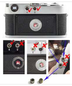 Leica M Series, M1 to M6 etc Flash Stainless Steel Sync Socket Cover Cap