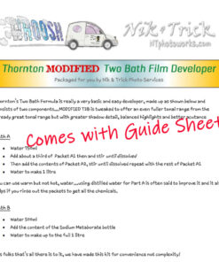 Thornton's T2B Two-Bath B&W Film Developer MODIFIED VERSION!