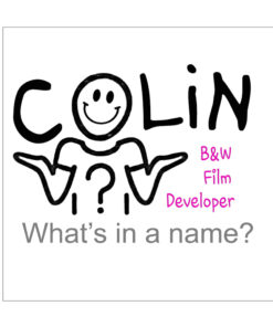 A cynical change in name so here's Colin the b&w film developer known for a few days as Obsidion Aqua NT