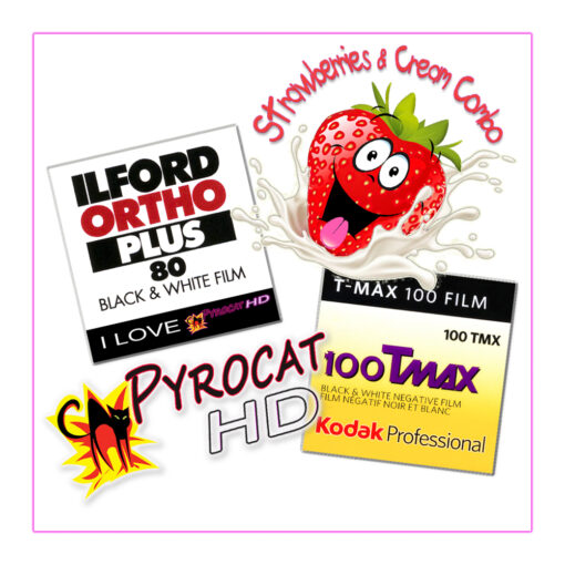 Strawberries & Cream Combo Pack #2 ~ Pyrocat-HD is Magic for Ortho 80+ / Tmax100
