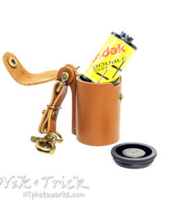 Leather 35mm Key Fob Film Case