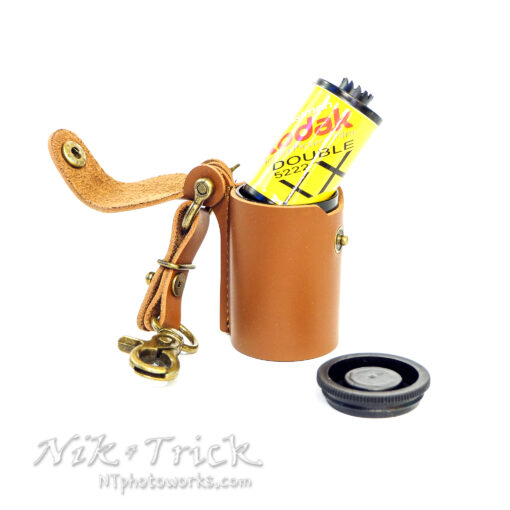 Leather 35mm Key Fob Film Case