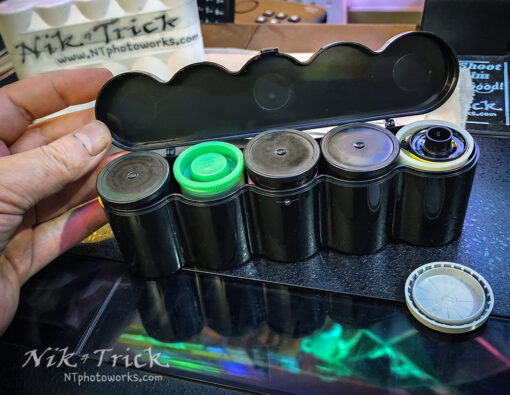 Container Storage Box, A Hard Case for Five Rolls of 35mm Film