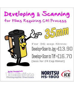 C41 Colour Processing & Scanning for 35mm Films