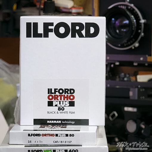 Ilford Ortho Plus 80 ~ 4x5, 5x4 25 Sheet Box