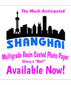 Shanghai Resin Coated MC B&W Glossy Photo Papers