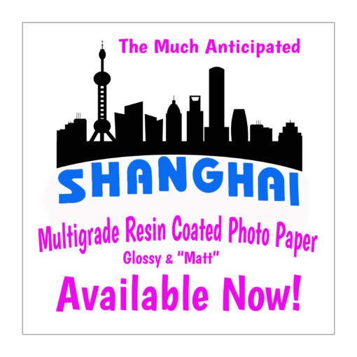 Shanghai Resin Coated MC B&W Glossy Photo Papers