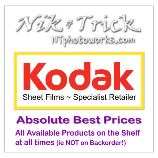 Nik & Trick are a Kodak Specialist Sheet Film Dealer