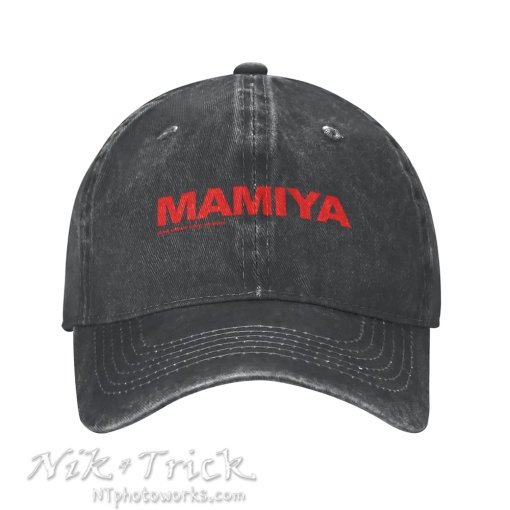 Mamiya Logo Baseball Caps Soft Denim Unisex - Image 2
