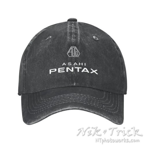 Asahi Pentax Baseball Caps Classic Logo Unisex in Soft Denim