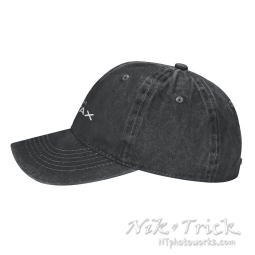 Asahi Pentax Baseball Caps Classic Logo Unisex in Soft Denim - Image 3
