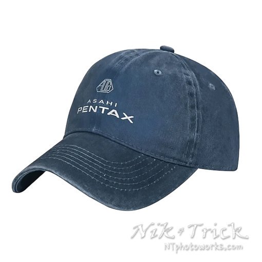 Asahi Pentax Baseball Caps Classic Logo Unisex in Soft Denim - Image 7
