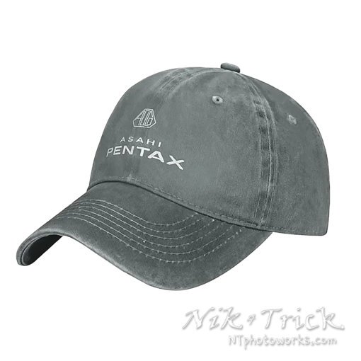 Asahi Pentax Baseball Caps Classic Logo Unisex in Soft Denim - Image 6