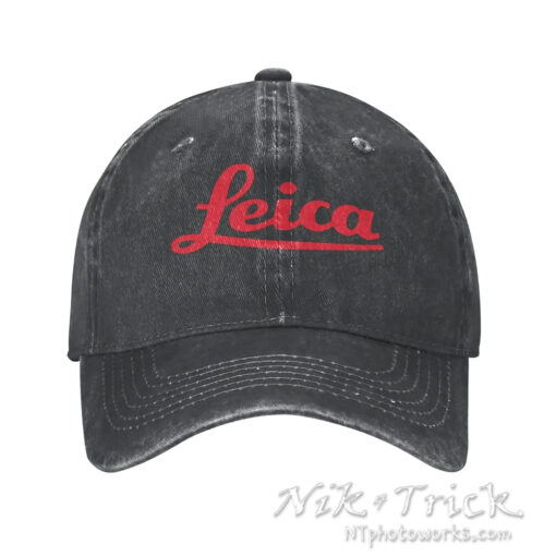 Leica Logo Unisex Baseball Caps ~ Denim & Corduroy Various Colours - Image 2