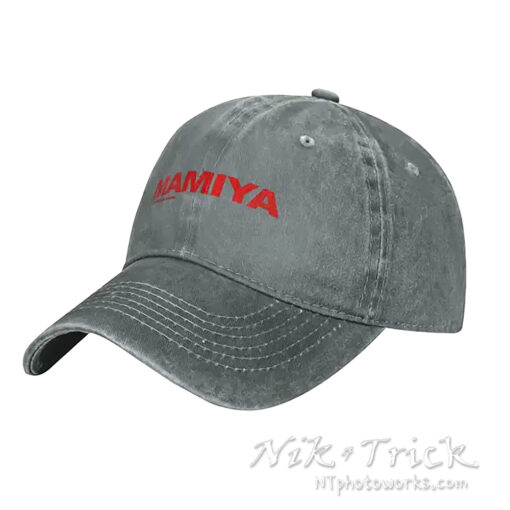 Mamiya Logo Unisex Soft Denim Baseball Caps
