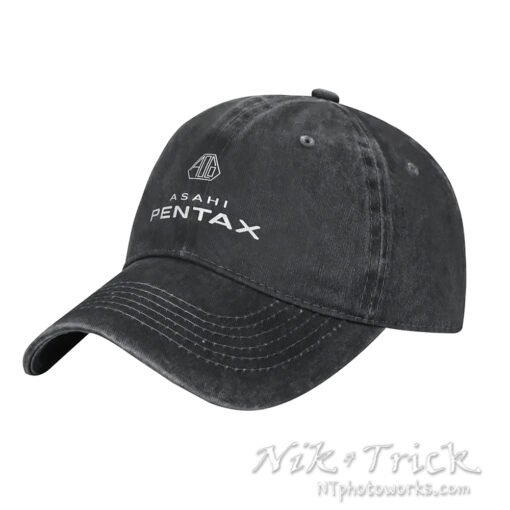 Asahi Pentax Classic Logo Unisex Soft Denim Baseball Caps - Image 2