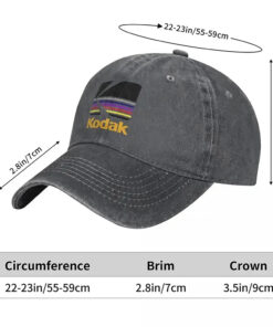 Kodak Branded Unisex Baseball Caps