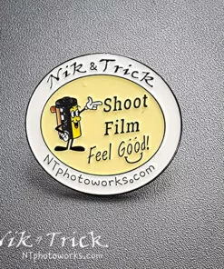Nik & Trick Shoot Film Enamel Pin Badge
