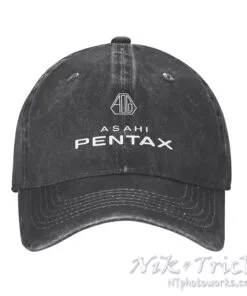 Asahi Pentax Baseball Caps Classic Logo Unisex in Soft Denim