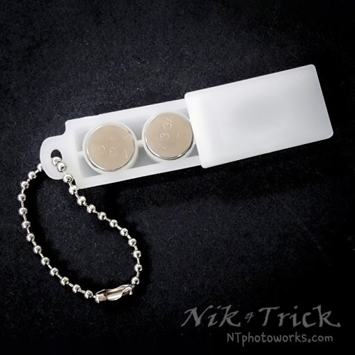 The Nik & Trick LR44 / SR44 Battery Stasher!