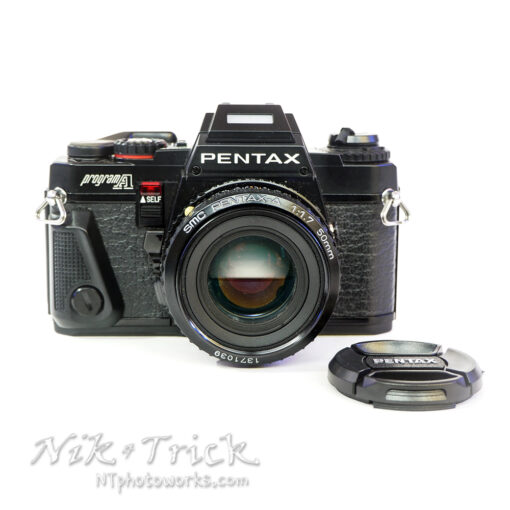 Pentax Program A c/w SMC-A 50mm f1.7, Case, Strap, Manual