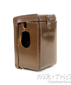 Rolleiflex 4x4 Baby Rare Brown Leather Case in Super Condition