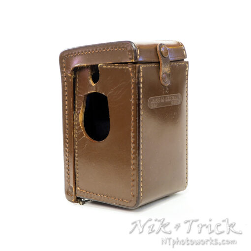 Rolleiflex 4x4 Baby Rare Brown Leather Case in Super Condition