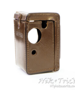 Rolleiflex 4x4 Baby Rare Brown Leather Case in Super Condition