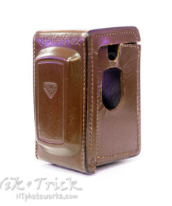 Rolleiflex 4x4 Baby Rare Brown Leather Case in Super Condition