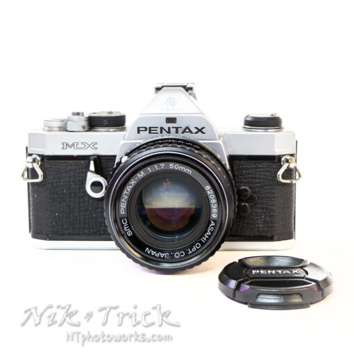 Pentax MX in Chrome c/w 50mm f1.7