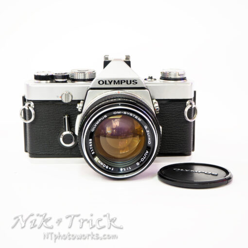 Olympus OM1 in Chrome c/w Zuiko Auto-S 50mm f1.4