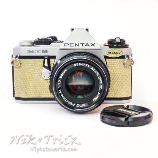 Pentax ME Super c/w 50mm f1.7, Custom Leather, New Seals etc