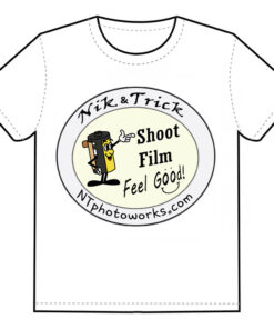 Nik & Trick's Shoot Film, Feel Good Tee Shirt ~ Oval Design