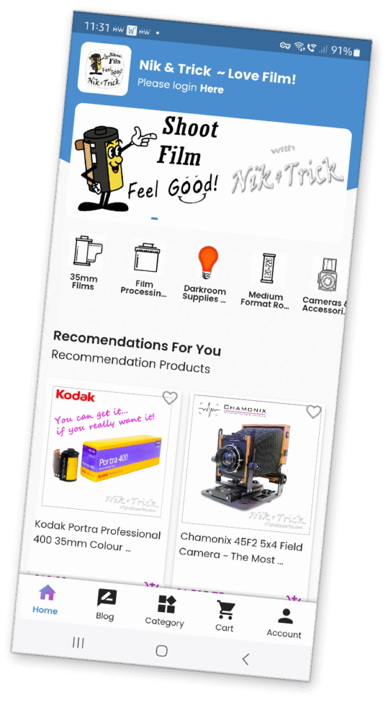 Nik & Trick Mobile App