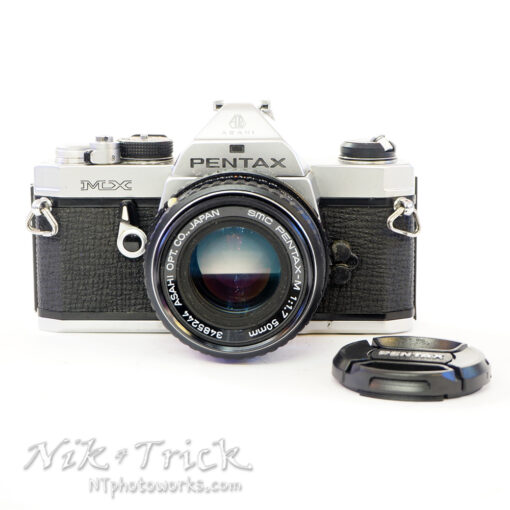 Pentax MX in Chrome c/w 50mm f1.7