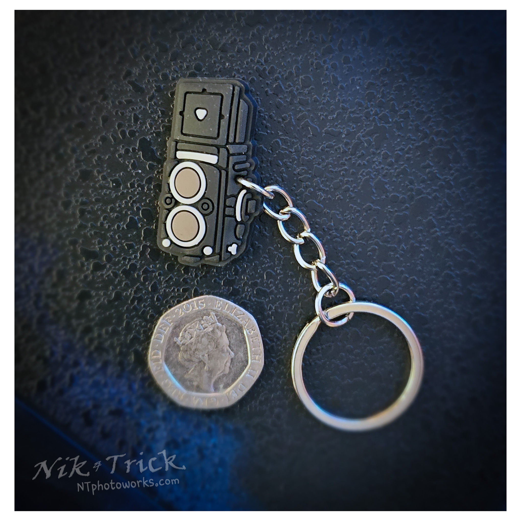 Rolleiflex TLR Rubberised Keyring