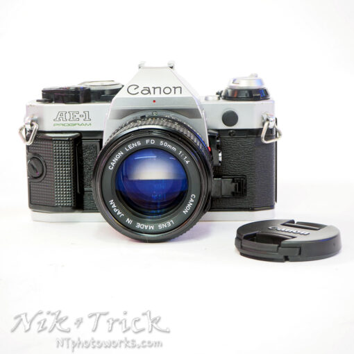 Canon AE-1 Programme c/w 50mm FD f1.4