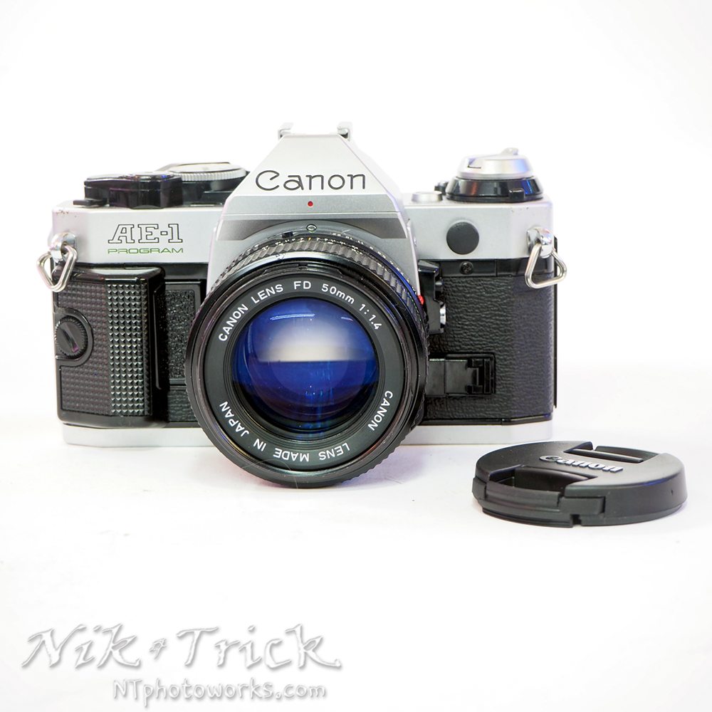Canon AE-1 Programme c/w 50mm FD f1.4