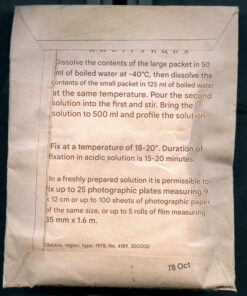 Vintage Soviet B&W Chemistry