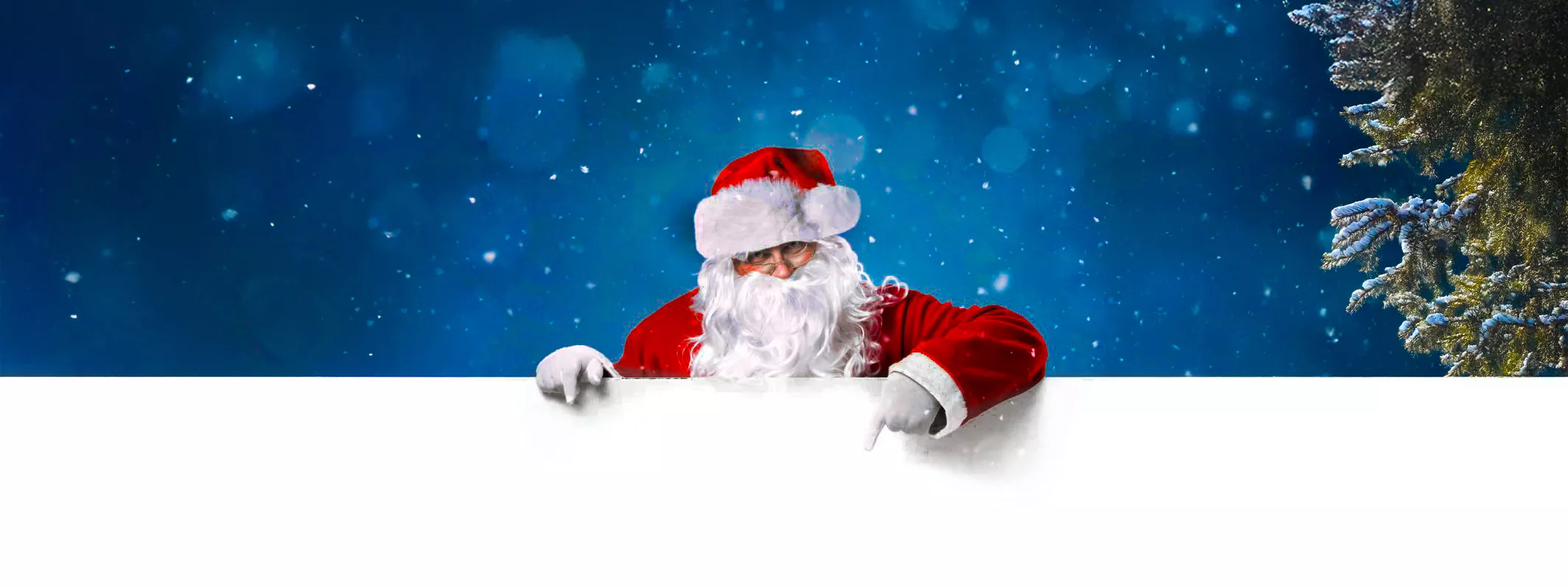 Happy Santa Banner